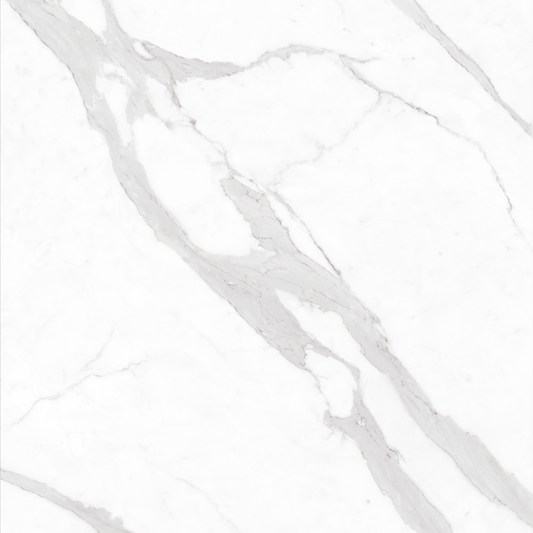 Scratch-resistant white sintered stone