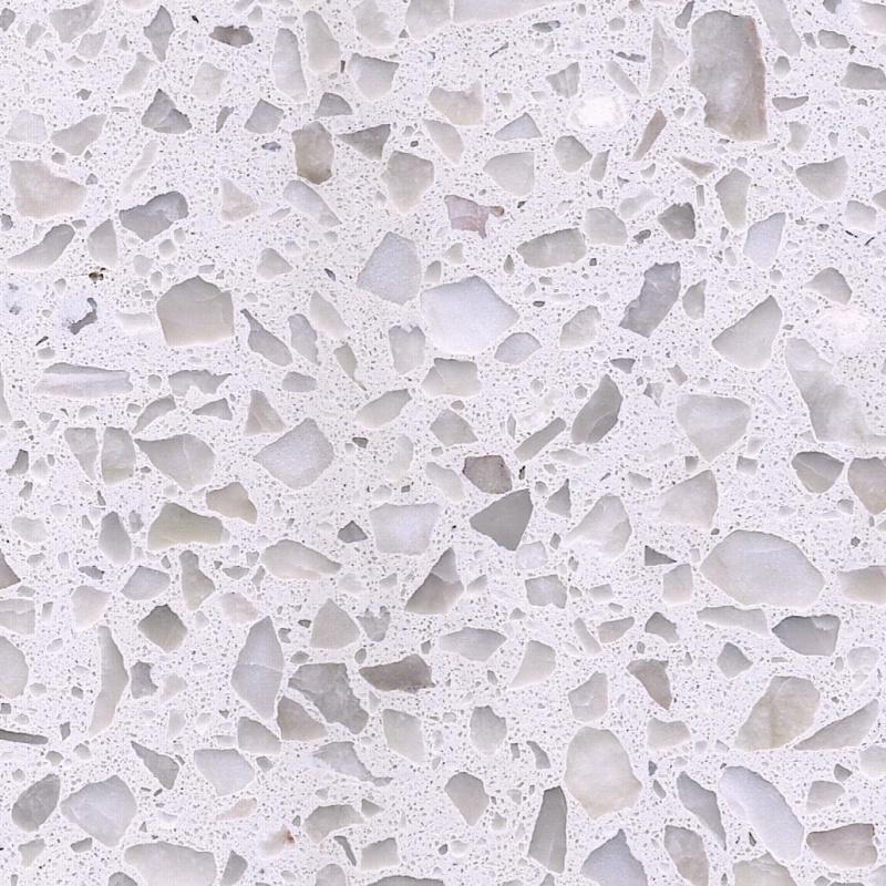 Harmonious Non-skid Oriental White terrazzo stone floor