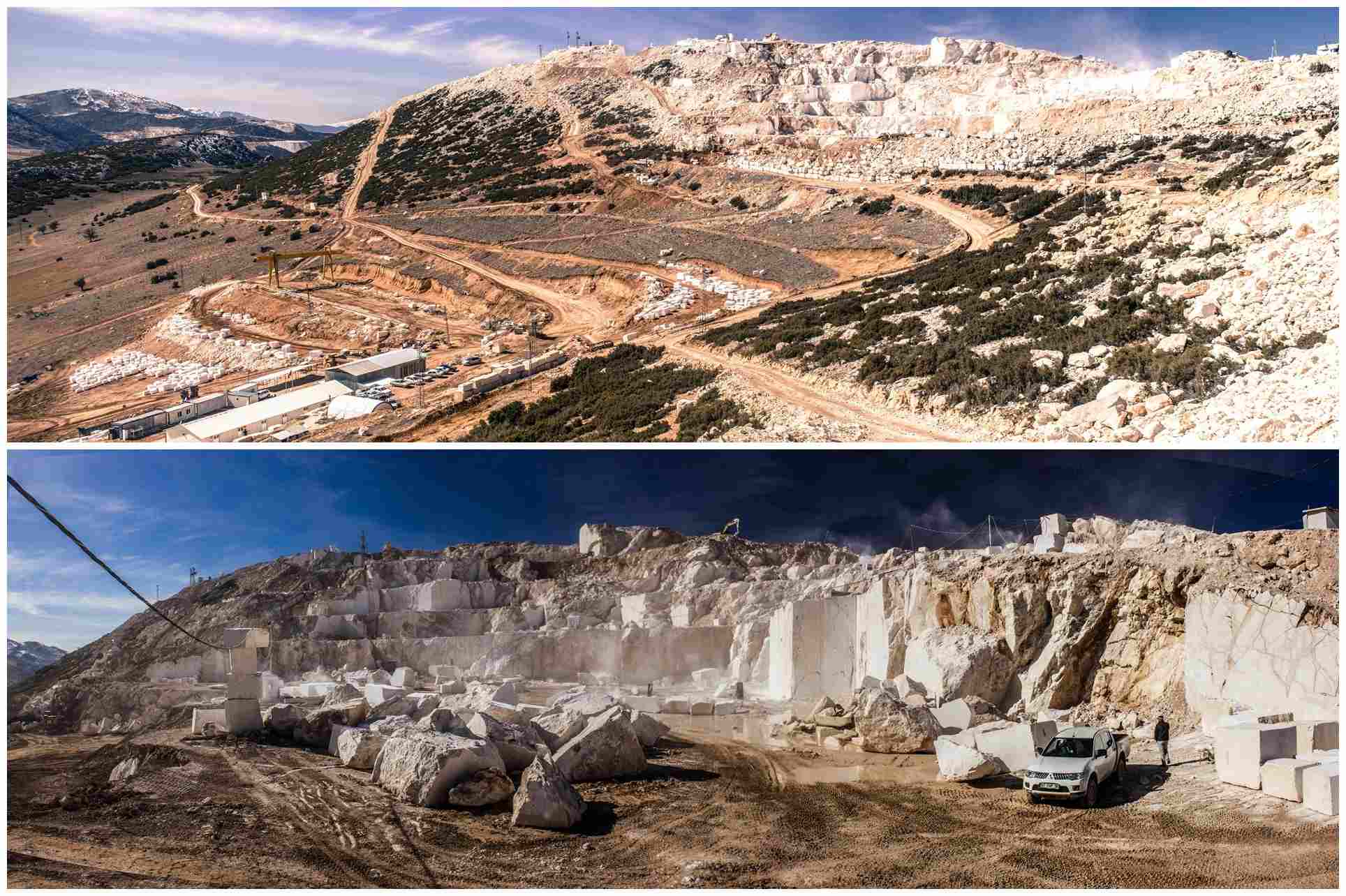 Palisandro blue Gold Sand Marble Slab stone quarry
