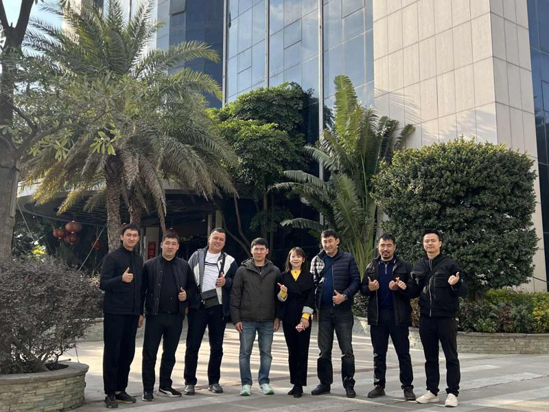 Winter is cold, but it is warm after visit of Kazakh customers