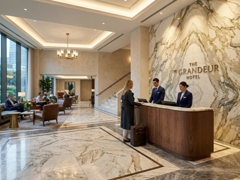 Marble vs Quartz for Hotel and Commercial Projects