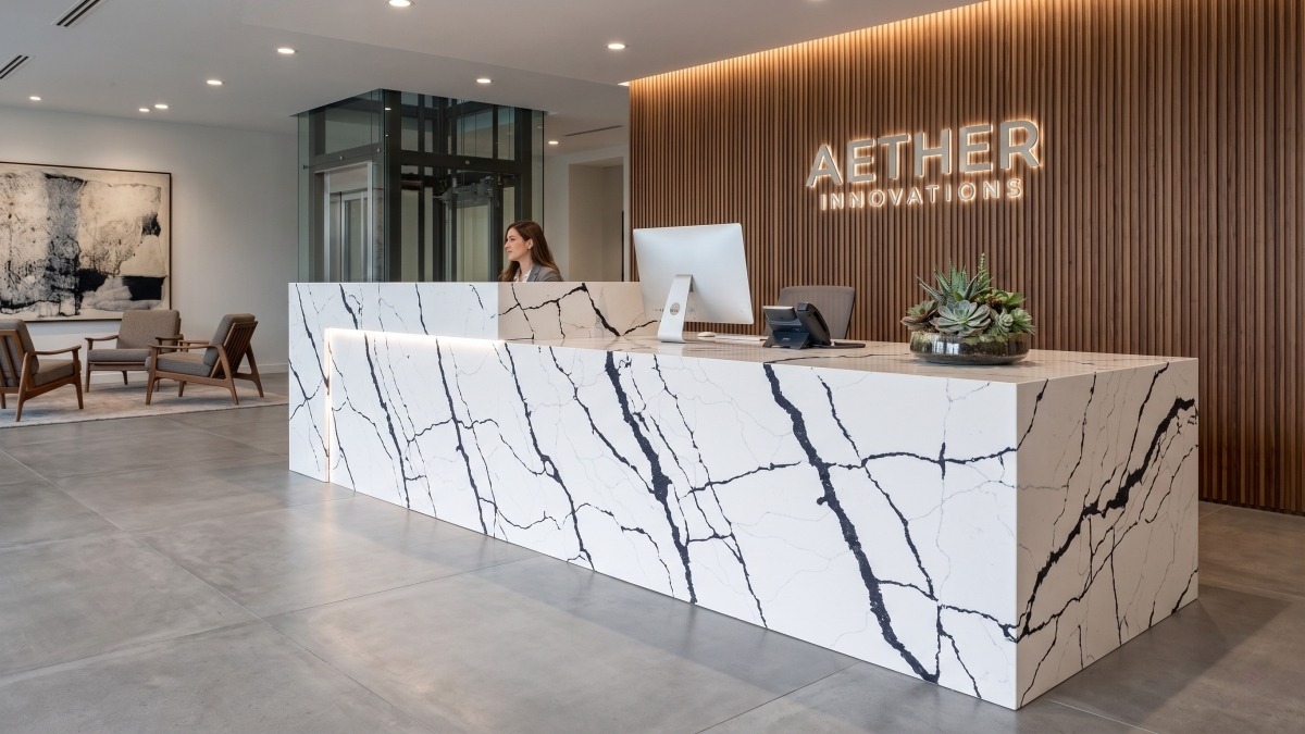 Arctic Rift Quartz export reception desk top Arctic Rift Quartz export reception desk top