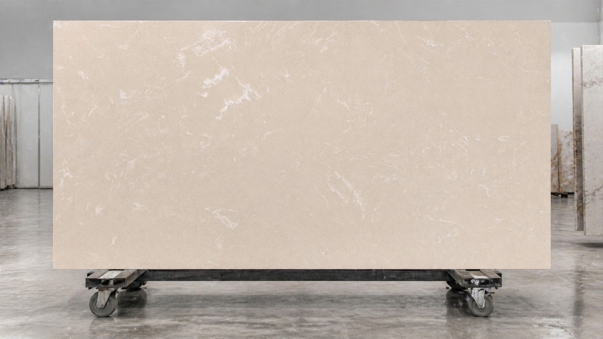 Aoli Stone Royal Botticino artificial marble slabs ready for export from aoli stone