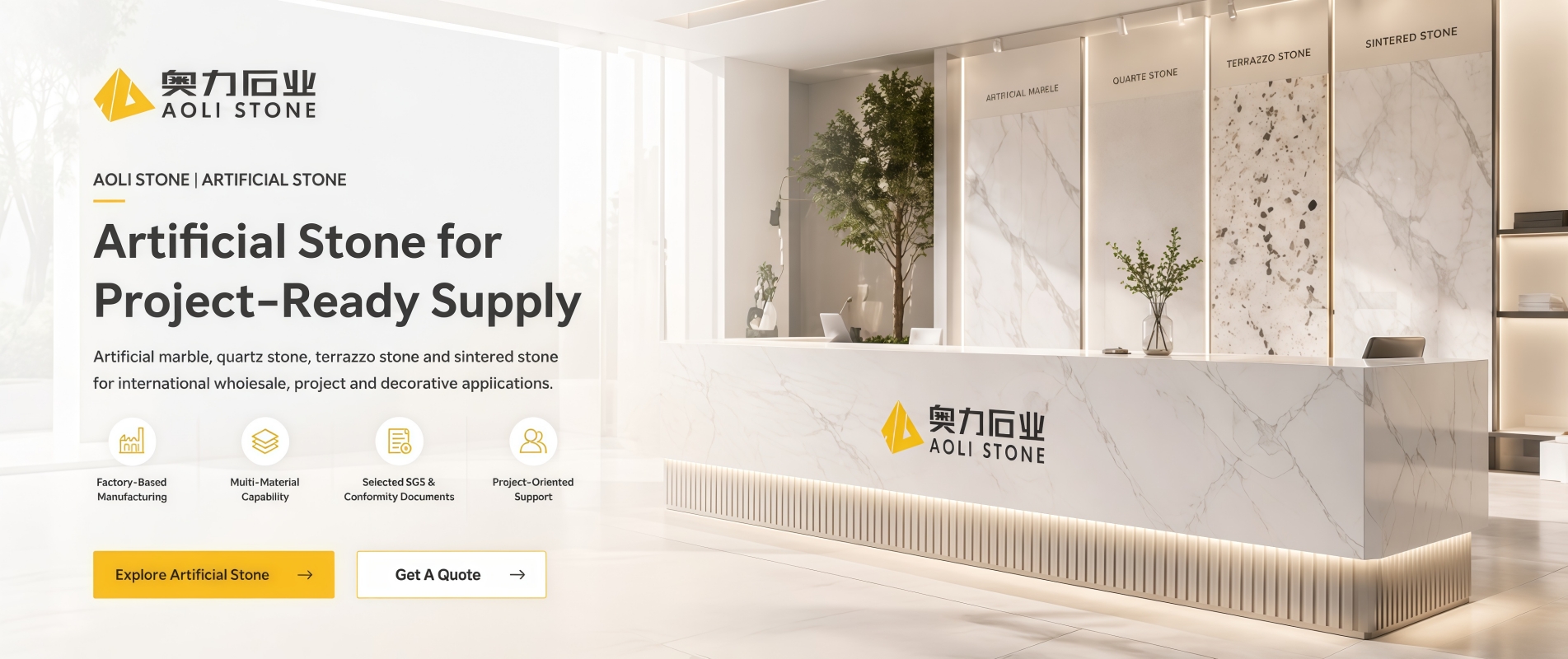 Custom Artificial Stone Supplier