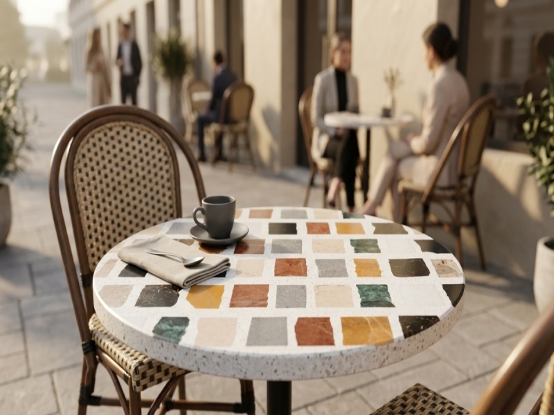 Terrazzo and Marble Composite Tile Project | Design-Led Surfaces by Aoli Stone