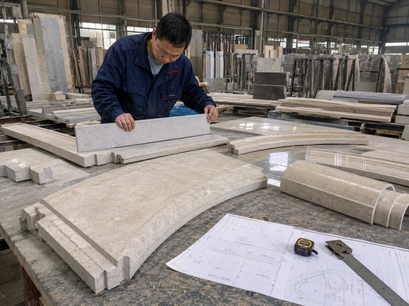 Can Aoli Stone Make Curved Pieces, Stairs and Column Cladding?
