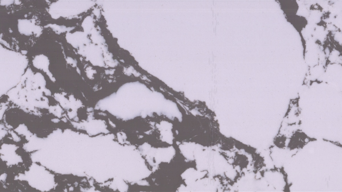 Close-up texture of Bulgary Vein White Artificial Marble showing bold grey pattern detail