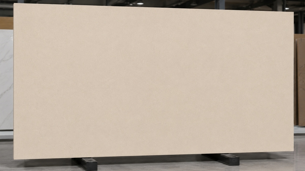 microcrystalline-beige-artificial-stone-sheet-fine-grain Microcrystalline beige artificial stone sheet with fine grain texture