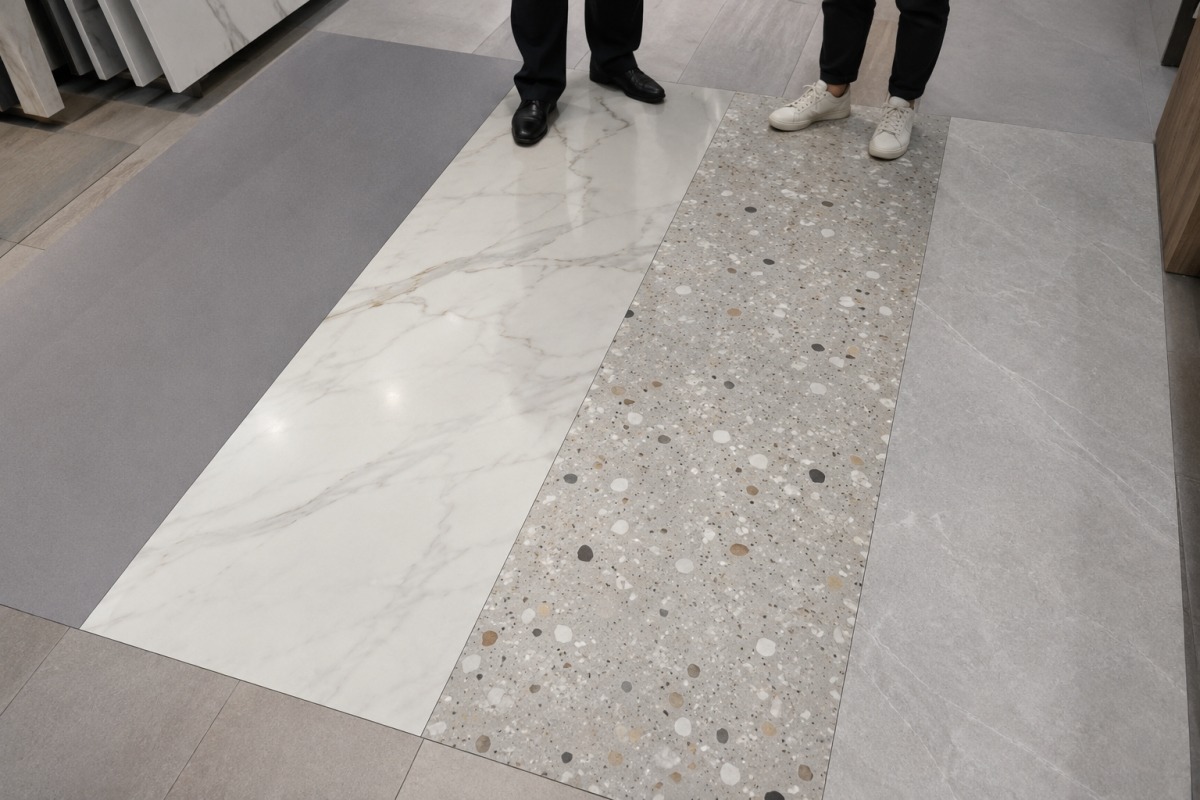 stone-flooring-material-selection-public-interiors Stone flooring material selection for public interiors including artificial marble natural marble terrazzo and sintered stone