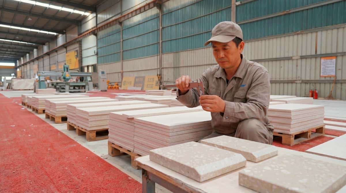 Aoli Stone beige synthetic marble slab for distributors and contractors Aoli Stone beige synthetic marble slab for distributors and contractors