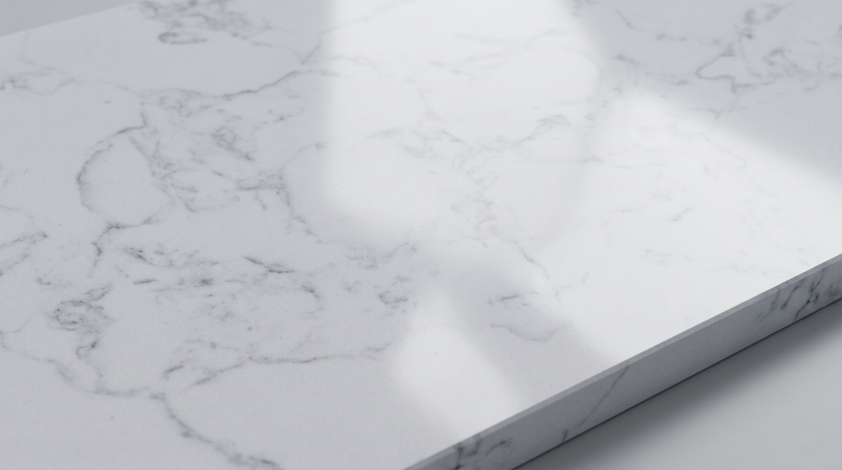 cut-to-size-white-artificial-marble-panels Cut to size white artificial marble panels with grey veining