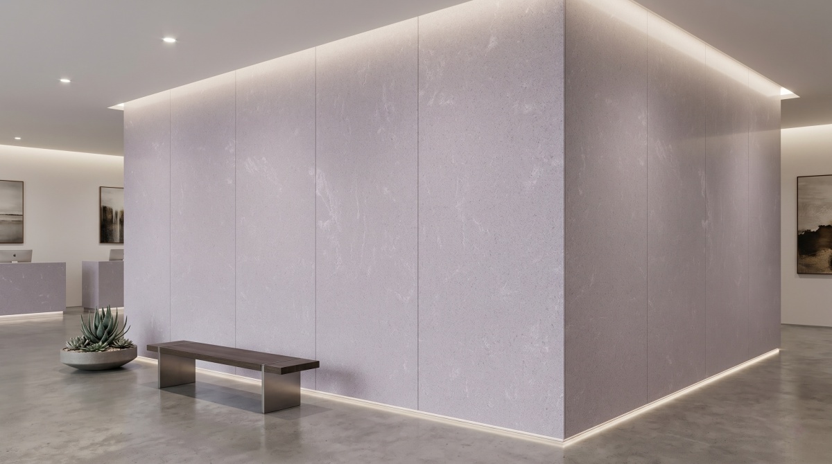soft-grey-artificial-stone-wall-surface Soft grey artificial stone wall surface for commercial interior design