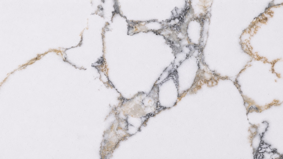 golden-vein-white-artificial-marble-close-up Close-up of Golden Vein White Artificial Marble surface texture