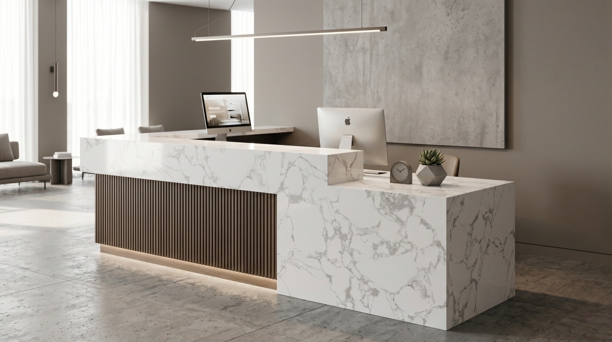 white-synthetic-marble-slab-interior-countertops White synthetic marble slab for interior countertops