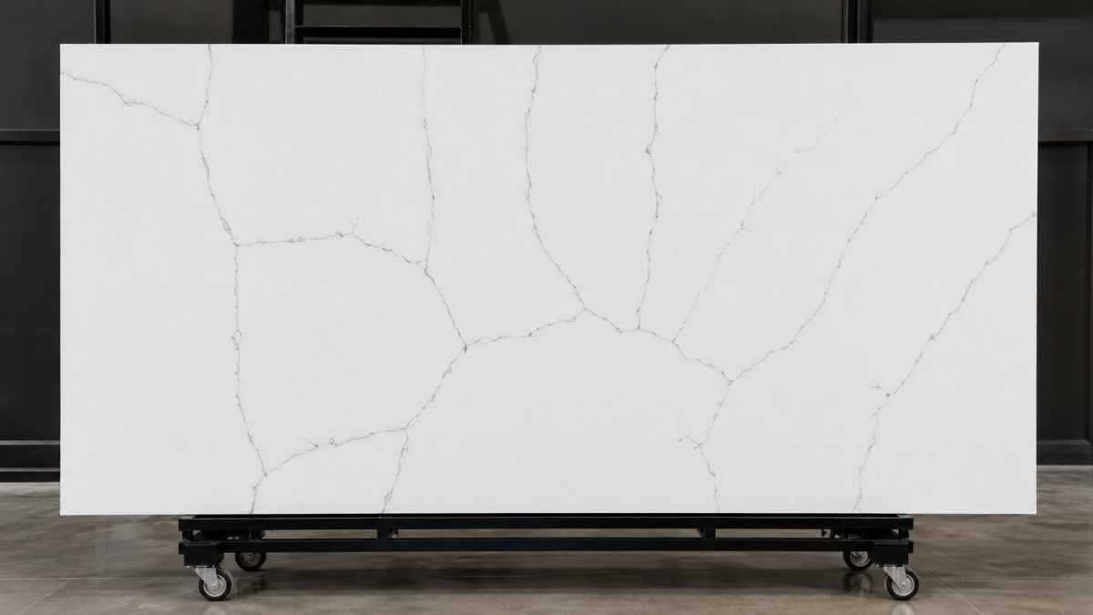 Fine grey vein white artificial marble slab for hotel interiors Fine grey vein white artificial marble slab for hotel interiors