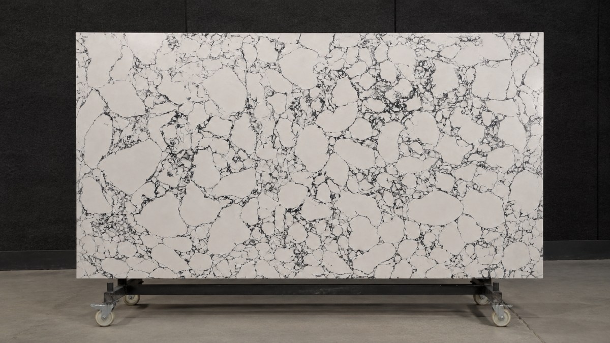 grand-panda-white-artificial-marble-slab Grand Panda White Artificial Marble slab with bold black vein pattern