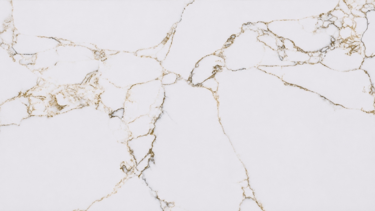 calacatta-gold-artificial-marble-texture-close-up Close-up texture of Calacatta Gold Artificial Marble with gold grey veining