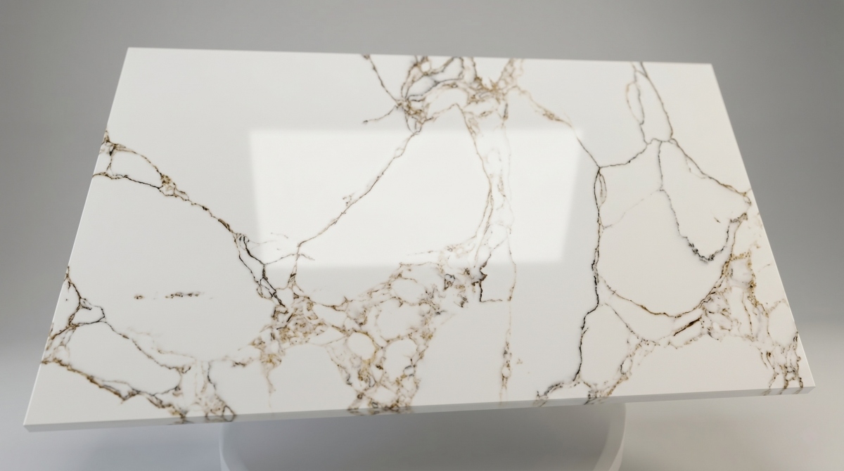 large-vein-artificial-marble-tile-calacatta-gold Large vein artificial marble tile made from Calacatta Gold Artificial Marble