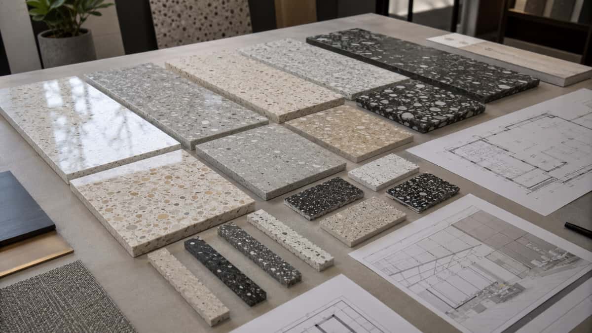 terrazzo-samples-hotel-retail-flooring-projects Terrazzo samples reviewed for hotel and retail flooring projects