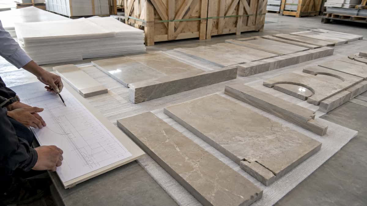 Dry lay approval before stone packing and shipment 