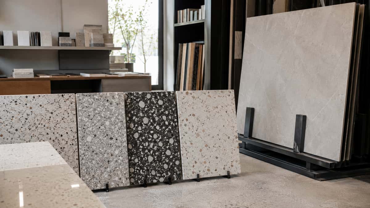 terrazzo-sintered-stone-project-material-review Terrazzo and sintered stone surfaces reviewed for project use