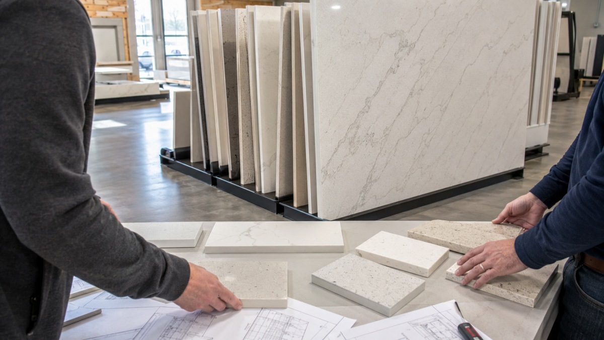 silica-free-quartz-slab-review-before-ordering silica-free quartz slabs reviewed before ordering for a commercial interior project