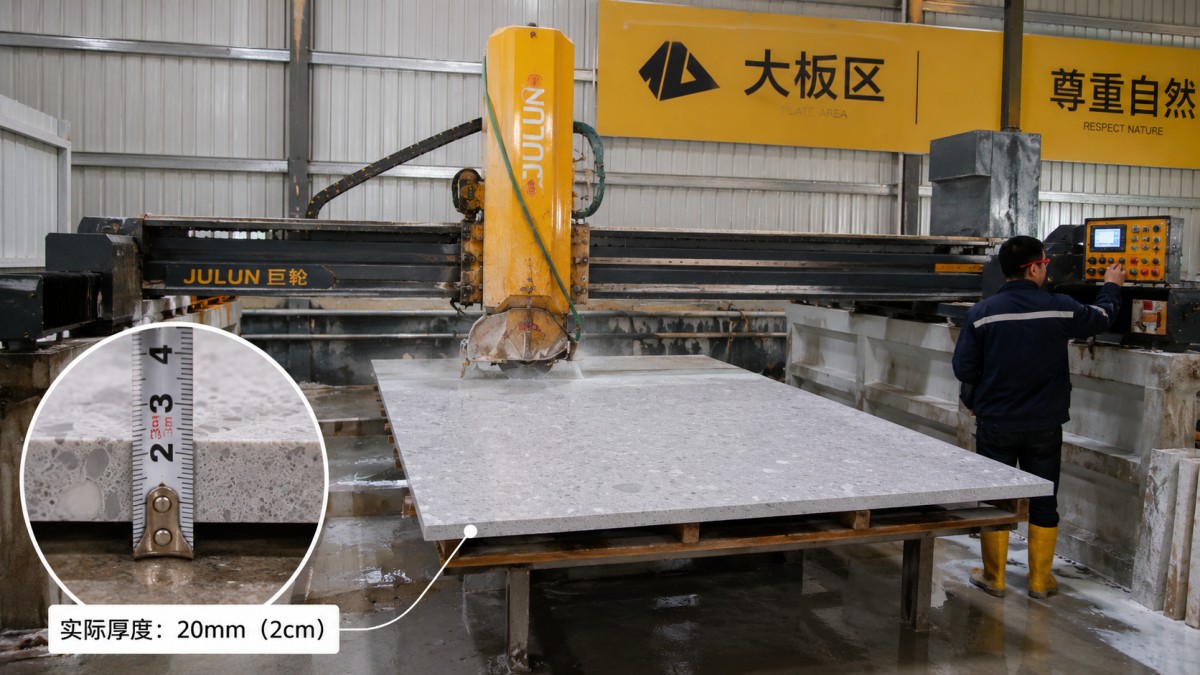 terrazzo-misty-grey-marble-cut-to-size-processing Cut-to-size processing for Misty Grey Marble Terrazzo project pieces